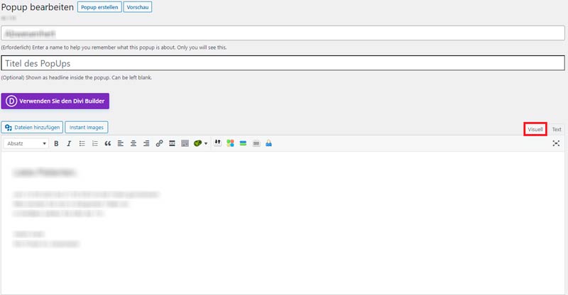 Anleitung zur Hilfe: Wie man in WordPress Pop-up Nachrichten anpasst